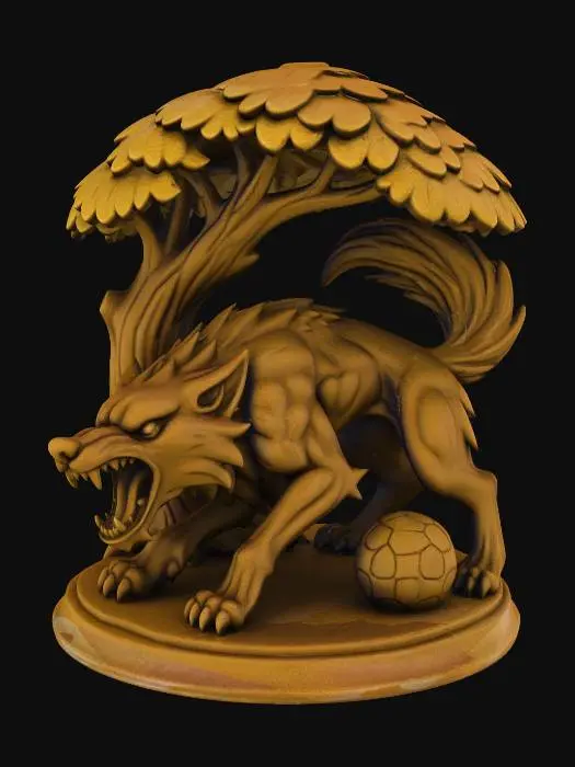 3D model for Statua_Lupo