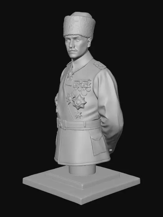 3D model for mustafa kemal pasha