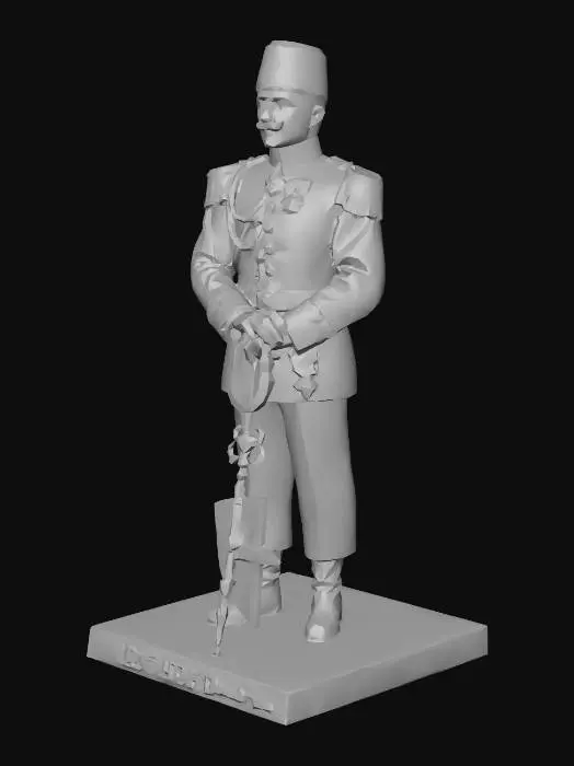 3D model for Ottoman Officer Portrait