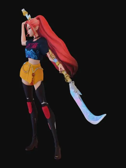 3D model for Warrior Diva