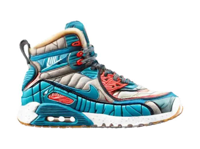 3D-модель Futuristic Sneaker Design - Trendy, сгенерированная ИИ