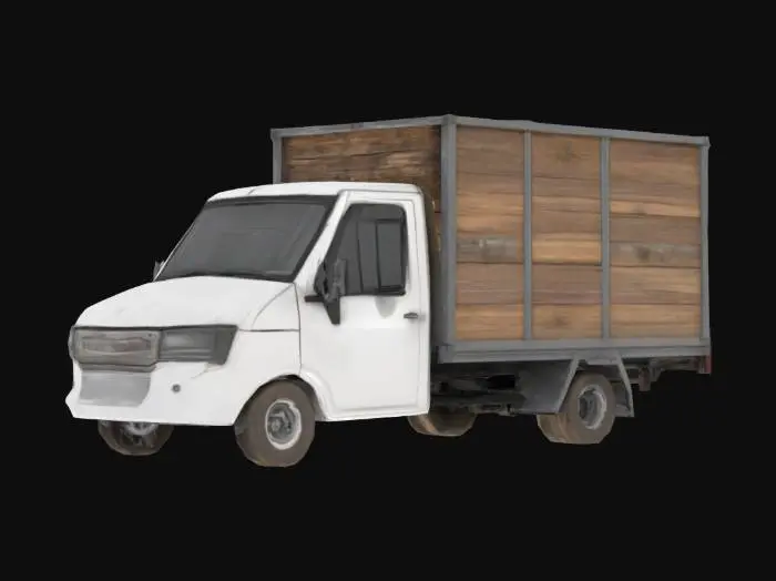 3D model for White Truck on a Clear Day