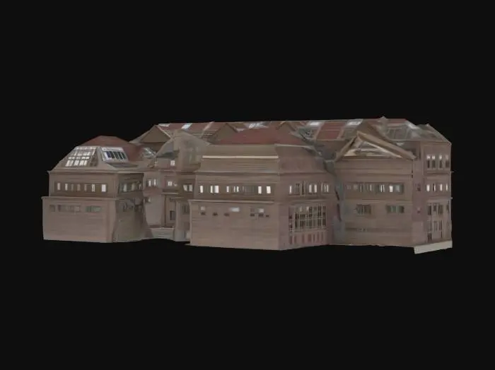 3D model for Paper Building Model Template