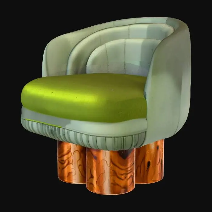 3D model for Emerald Elegance Chair