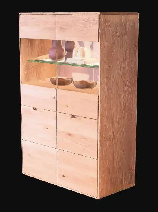 3D model for Oak Display Cabinet