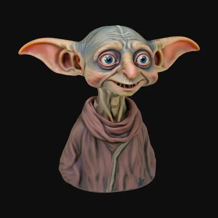 3D model for on the bust Dobby from harry potter