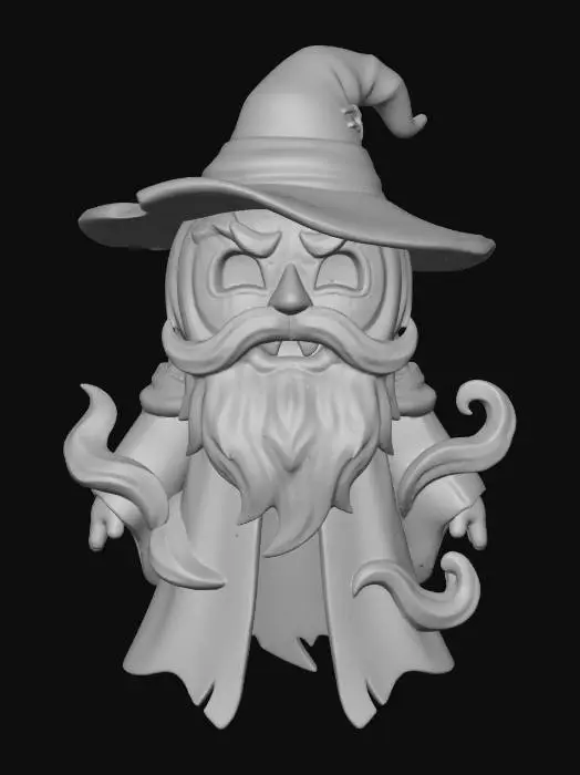 3D model for Pumpkin Wizard