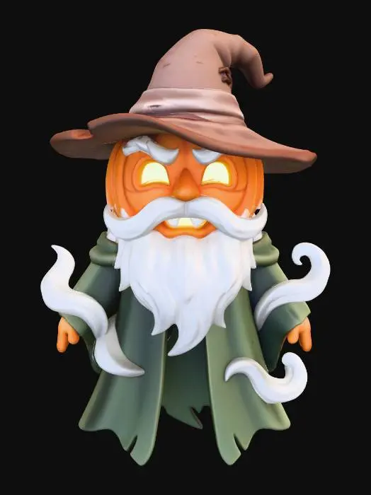3D model for Pumpkin Wizard