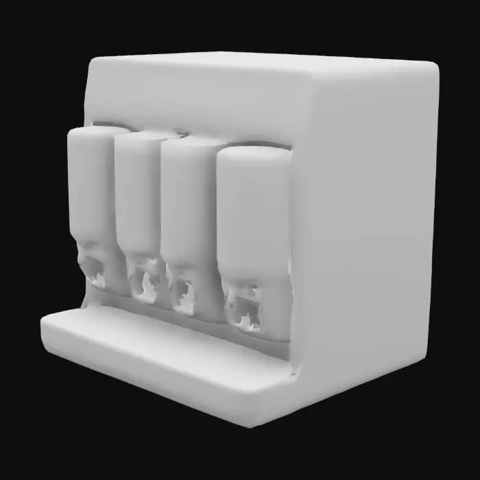 3D model for fast food machine soda dispenser soda flavors 