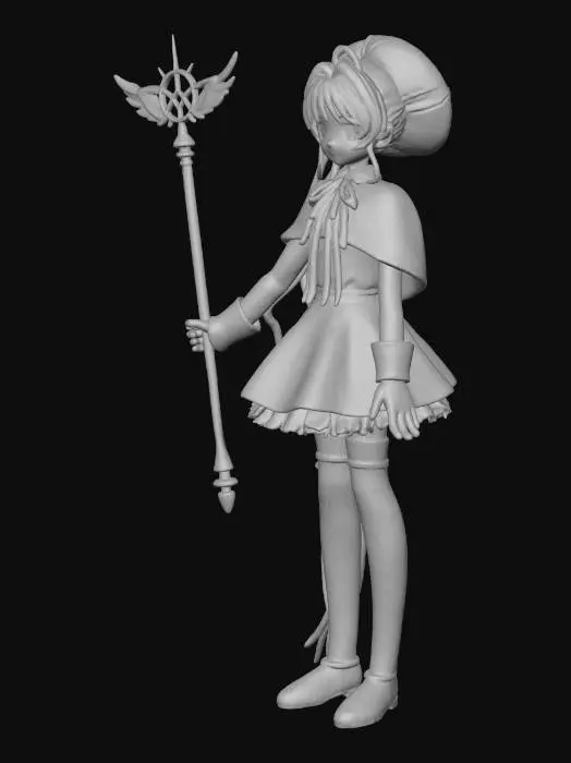 3D model for Magical Girl in Pink