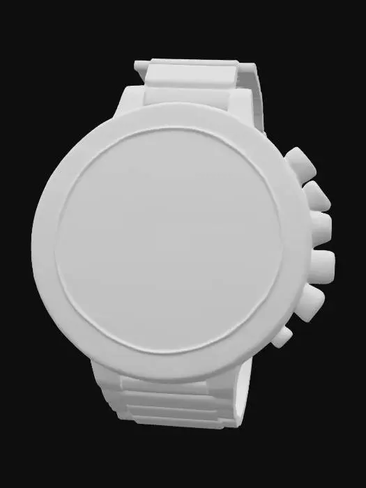 3D model for Rolex Daytona Oysterflex chronograph Made of 18k pink gold Ceramic, black bezel with a tachymeter scale Screw-down crown and stopwatch holder Black dial with gold sub-dials Fluorescent indexes and hour markers Sapphire glass Black Oysterflex rubber strap Gold butterfly clasp, Highly Detailed, Ultra Realistic