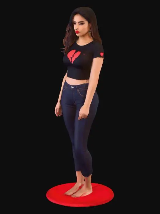 3D model for Heartbreak Tee