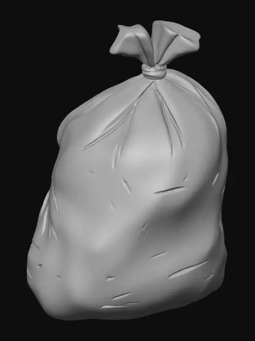 3D model for trash bag