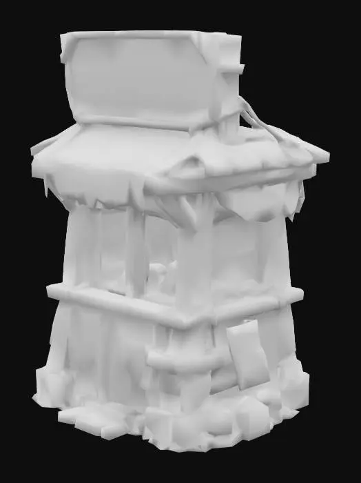 3D model for Rustic Lotto Booth