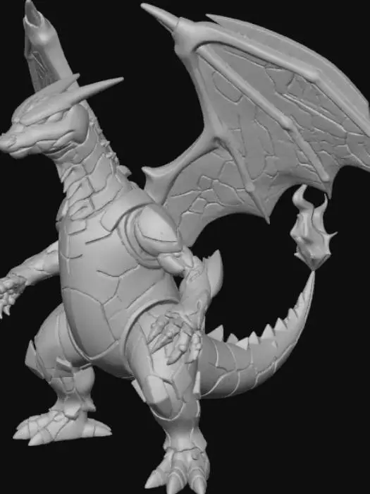 3D model for Cyberpunk style charizard