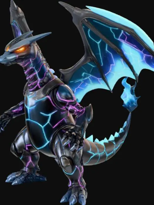 3D model for Cyberpunk style charizard