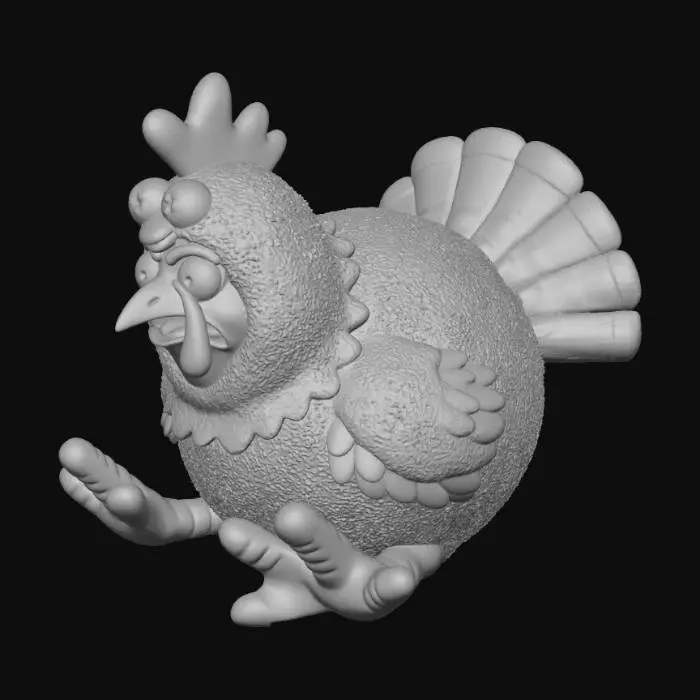 3D model for Turkey in a chicken suit hiding from a hunter, #Thanksgiving#