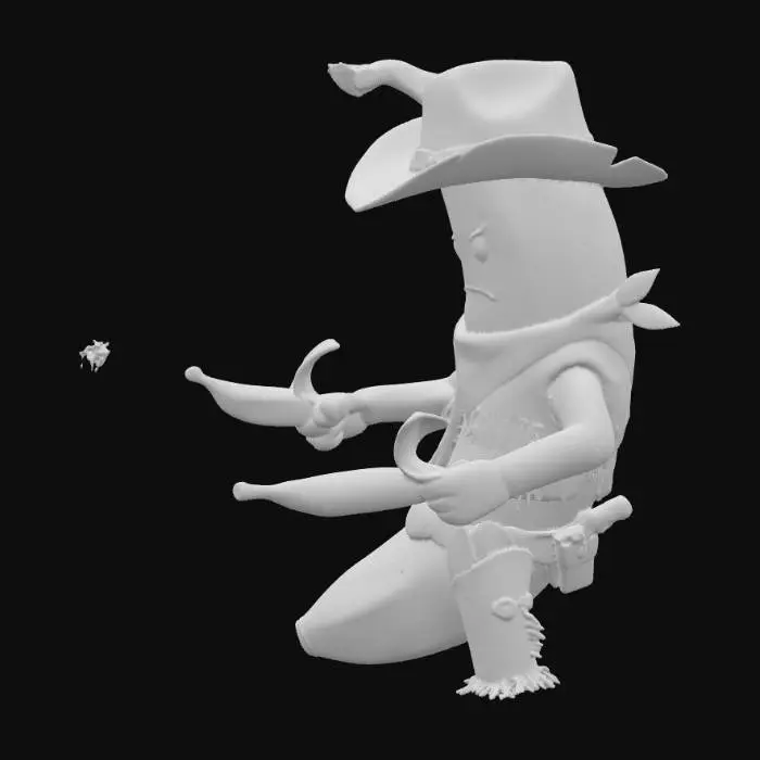 3D model for Banana Man Cowboy Showdown