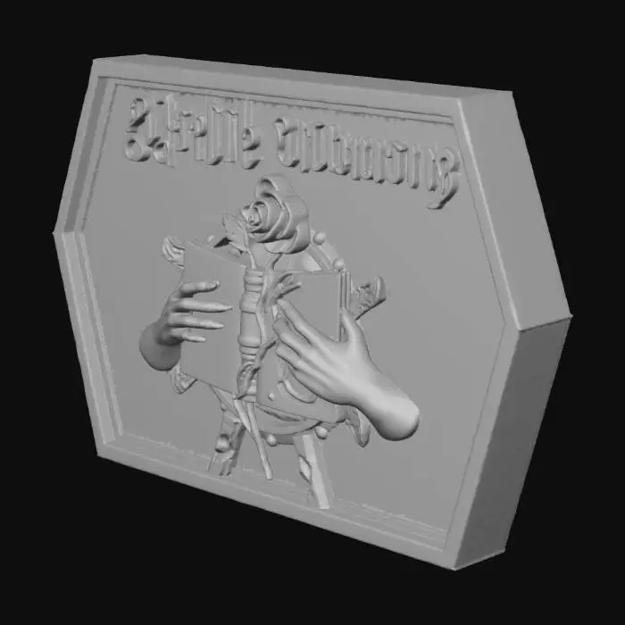 3D model for Library Plaque