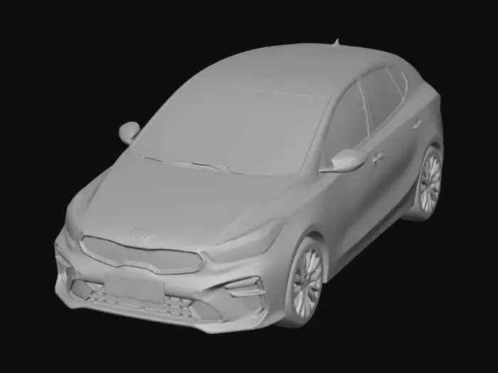 3D model for kia cerato 4 gt-line,greysteel