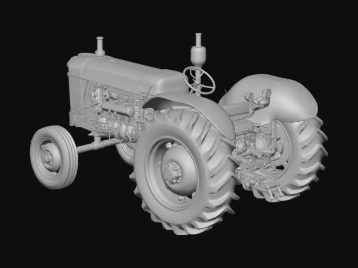 3D model for Tractor Blueprint