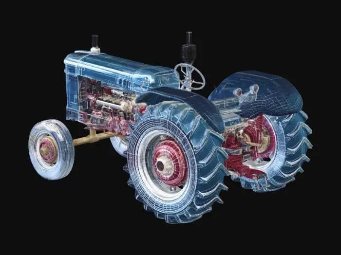 3D model for Tractor Blueprint