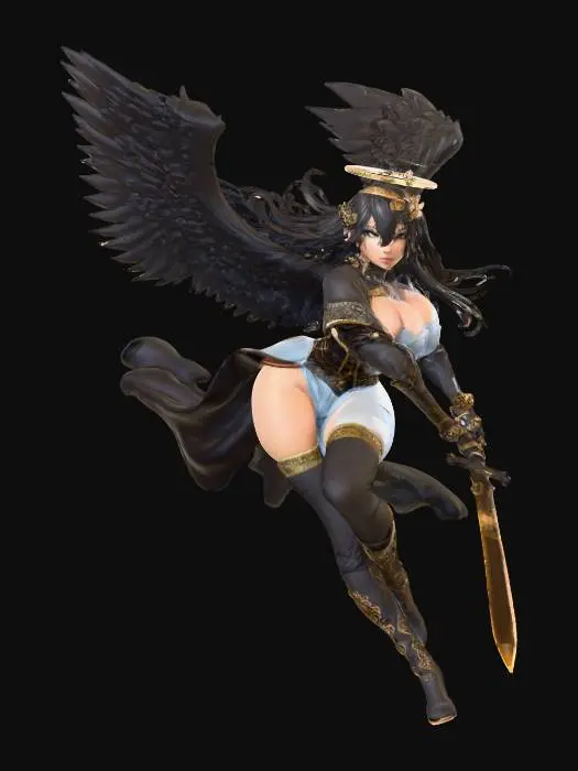 3D model for Ebon Winged Guardian