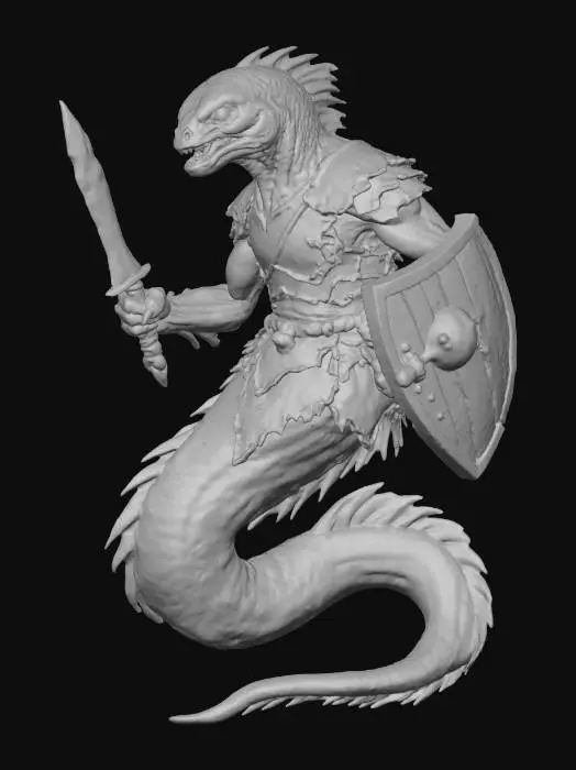 3D model for Aqua Warrior