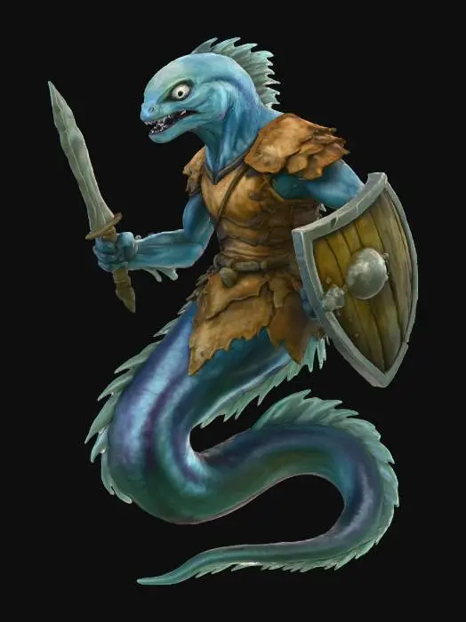 3D model for Aqua Warrior