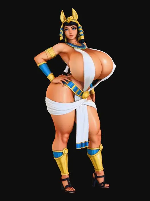 3D model for Egyptian Warrior Goddess