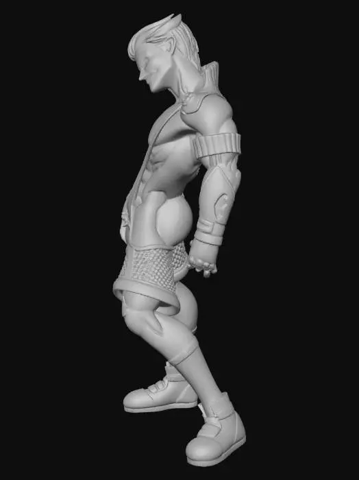 3D model for Cyberpunk Warrior