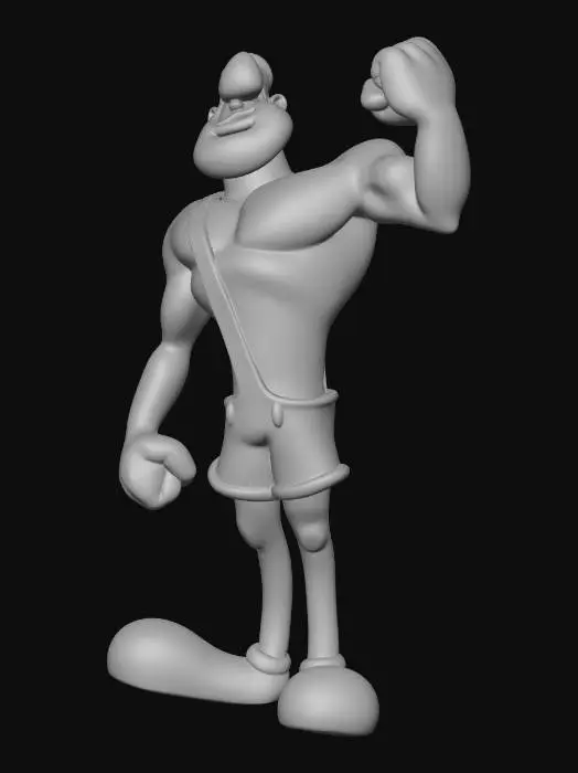 3D model for Strongman Toon