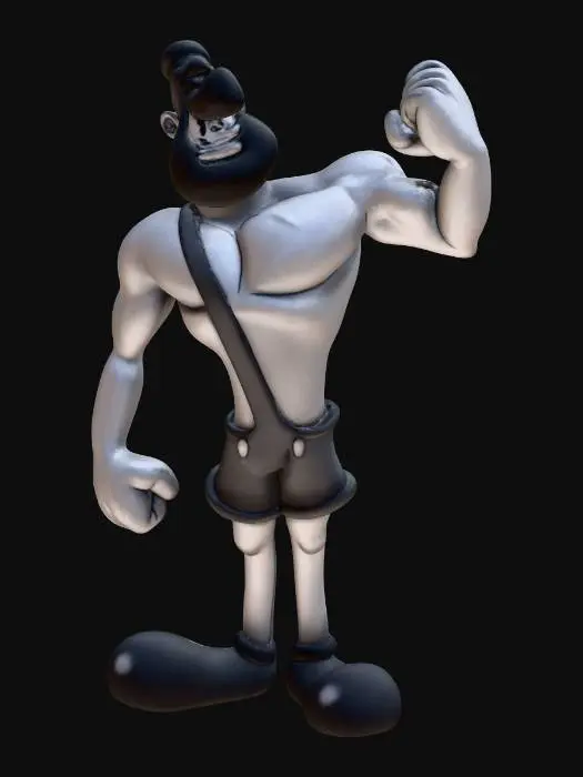 3D model for Strongman Toon