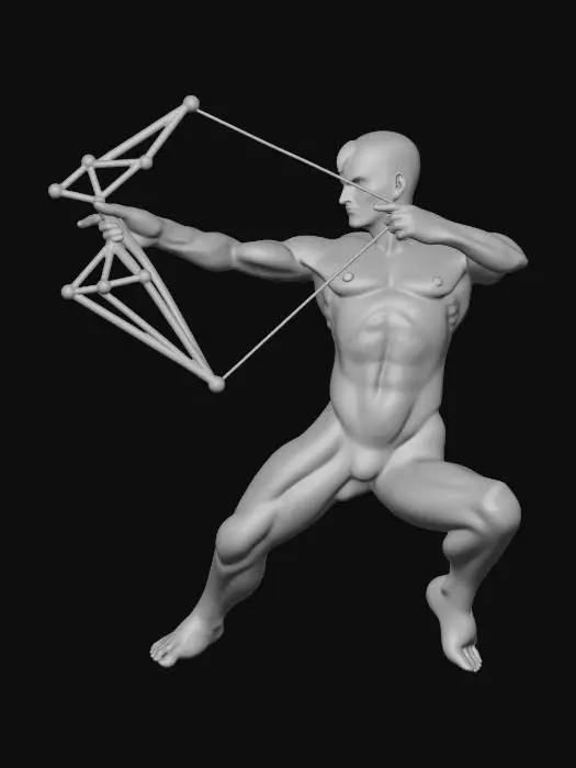 3D model for crystal titan archer