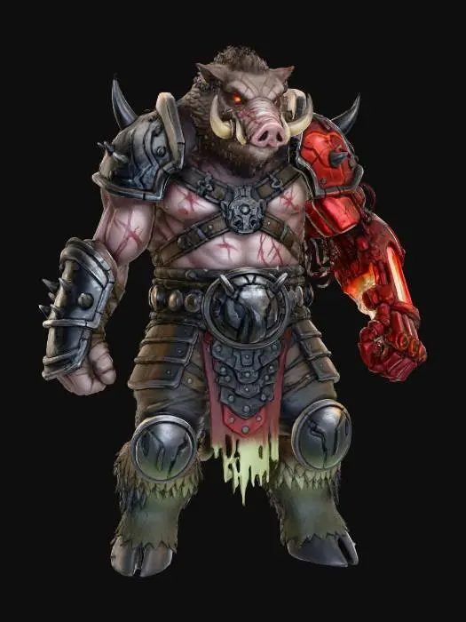 3D model for Beast of the Burning Forest