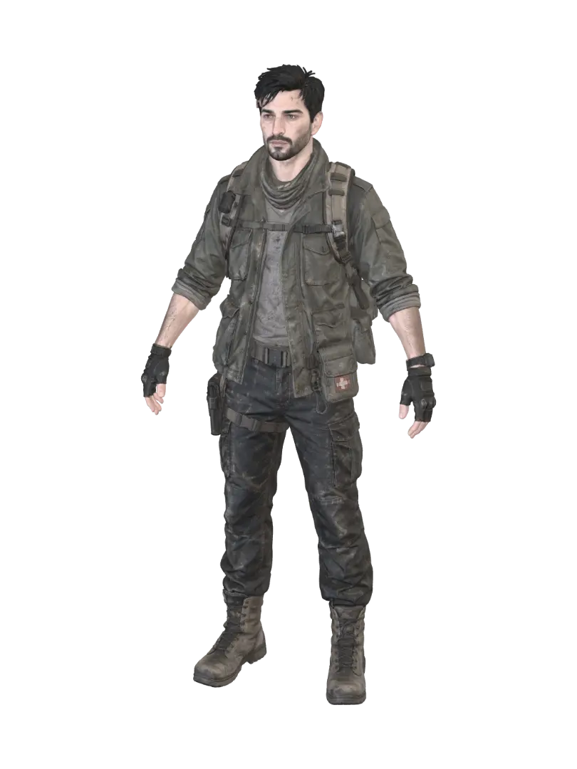 The Field Survivor - Dusty 3D model, vytvořený pomocí AI