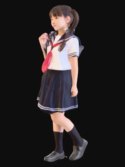 3D model for Gadis sekolah