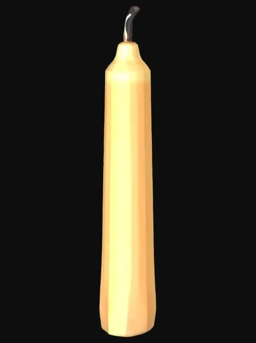 3D model for Solitary Candle