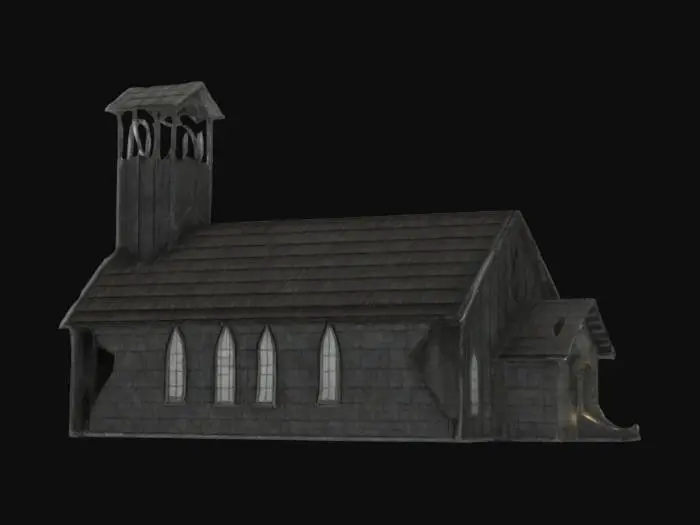 3D model for Rustic Chapel Render