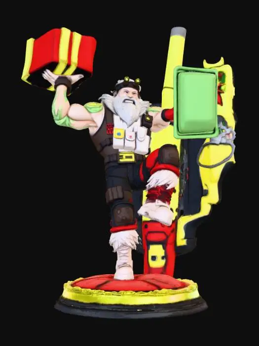 3D model for Holiday Warrior