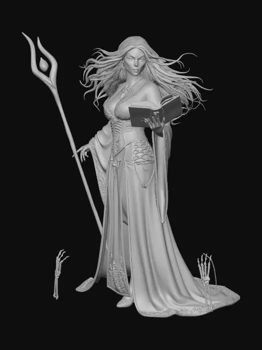 3D model for Female Necromancer