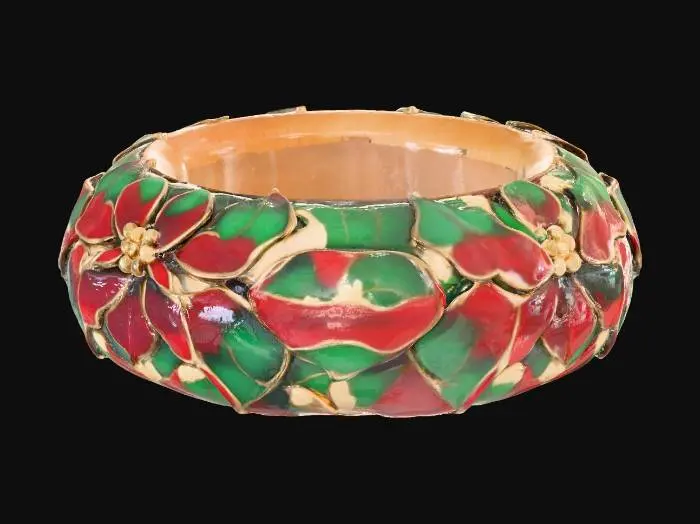 3D model for Poinsettia Bloom Bangle