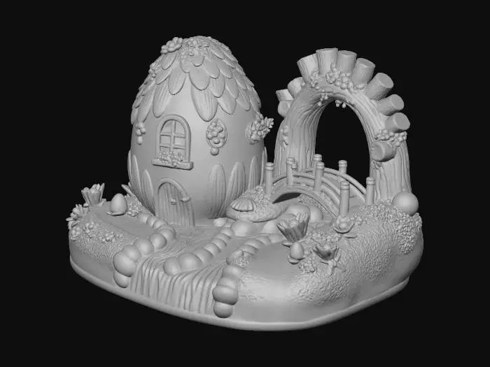 3D model for Enchanted Egg Cottage