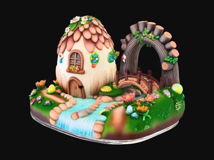 3D model for Enchanted Egg Cottage