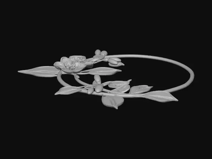 3D model for Floral Honeysuckle