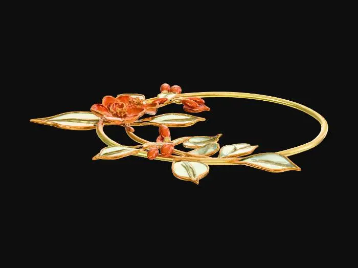 3D model for Floral Honeysuckle