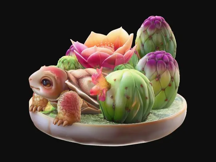 3D model for Tortoise Prickly Pear 3