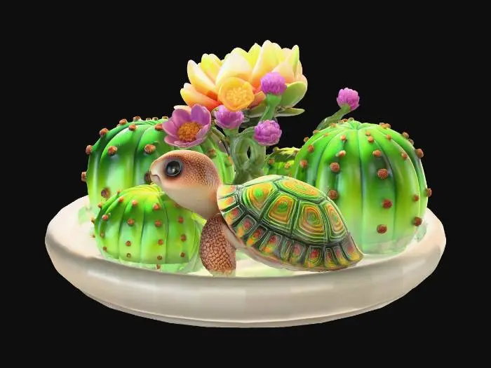 3D model for Tortoise Prickly Pear 3