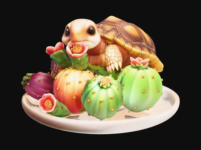 3D model for Tortoise Prickly Pear 6