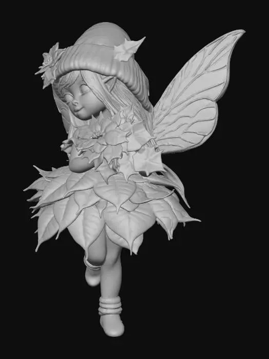 3D model for Poinsettia Fairy